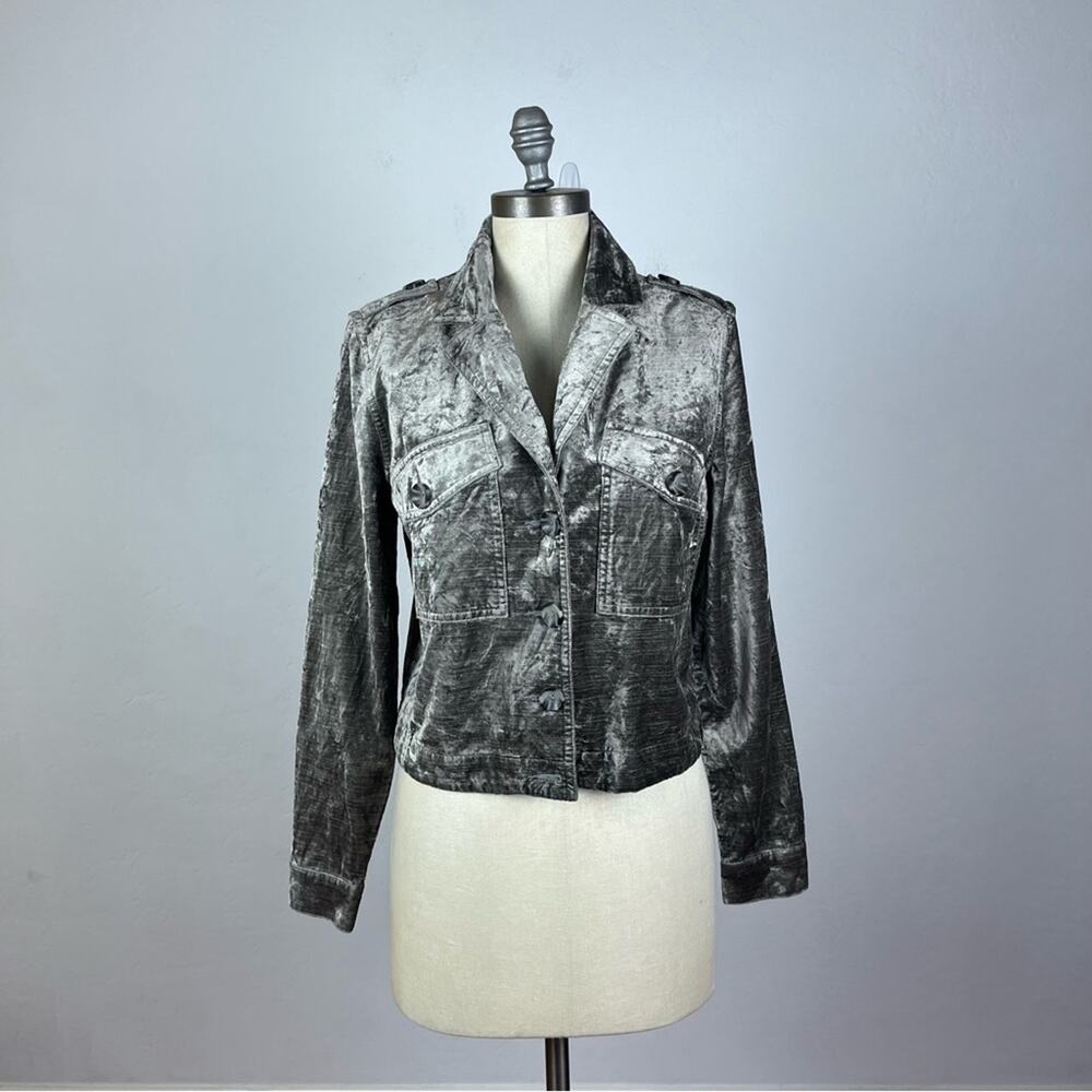 Cabi Crushed Velvet Sunday Topper Jacket